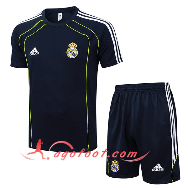 Ensemble Training T-Shirts Real Madrid Noir/Vert 2025/2026 -02