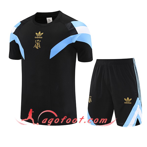 Ensemble Training T-Shirts Argentine Noir/Bleu/Blanc 2025/2026