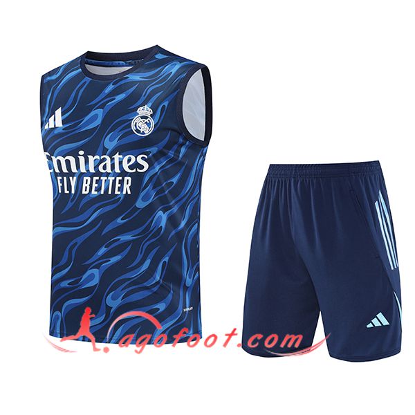 Ensemble Training Debardeurs Real Madrid Bleu 2025/2026