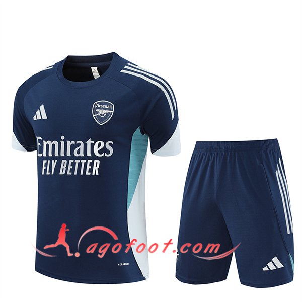 Ensemble Training T-Shirts Arsenal Bleu/Blanc 2025/2026
