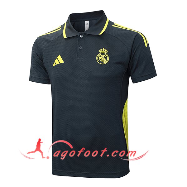 Polo Foot Real Madrid Gris Foncé 2025/2026