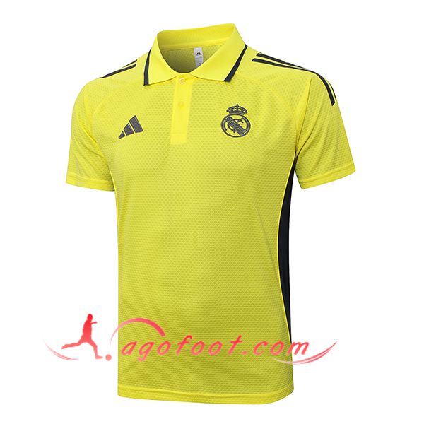 Polo Foot Real Madrid Jaune/Noir 2025/2026