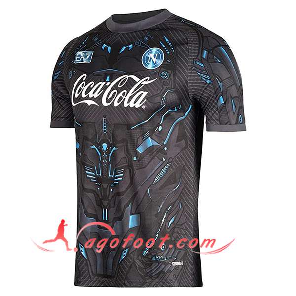 Training T-Shirts SSC Naples Noir/Bleu 2025/2026