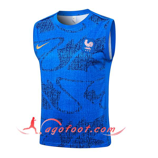 Training Debardeurs France Bleu 2025/2026