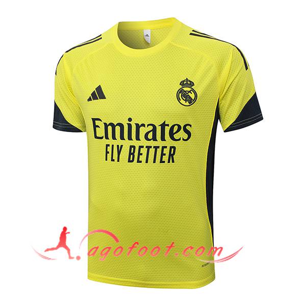 Training T-Shirts Real Madrid Jaune/Noir 2025/2026