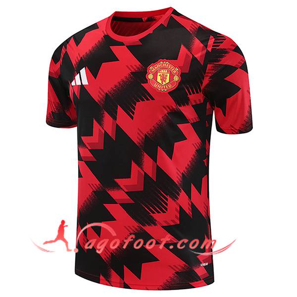 Training T-Shirts Manchester United Rouge/Noir 2025/2026 -03