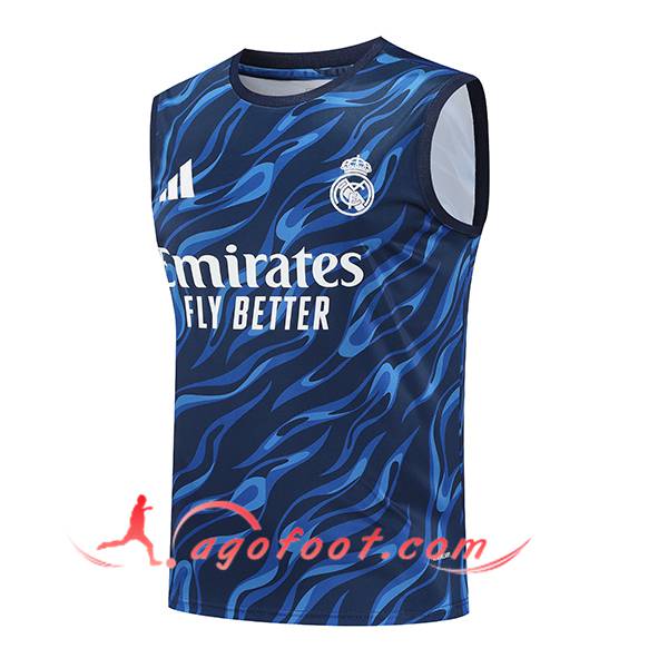 Training Debardeurs Real Madrid Bleu 2025/2026