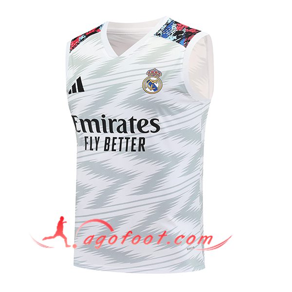 Training Debardeurs Real Madrid Blanc/Gris 2025/2026