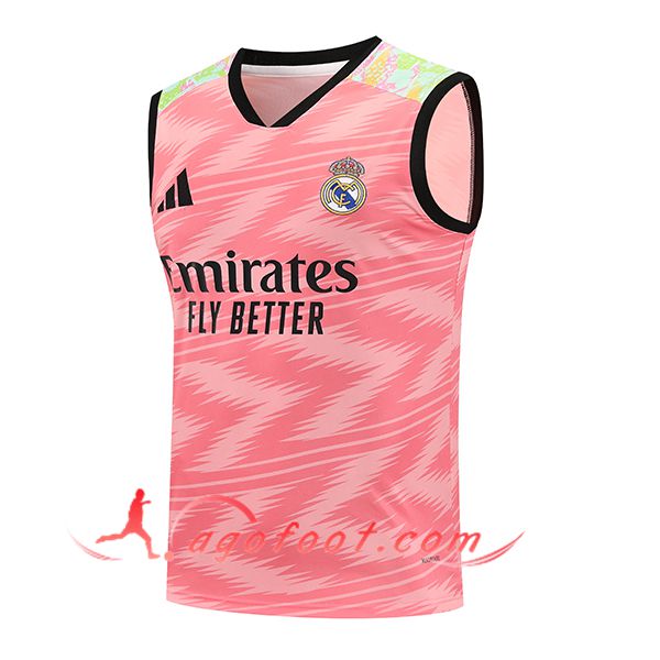 Training Debardeurs Real Madrid Rose/Vert 2025/2026