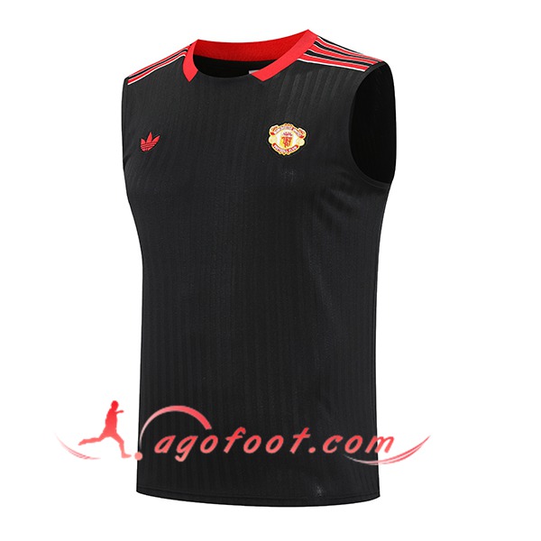 Training Debardeurs Manchester United Noir/Rouge 2025/2026