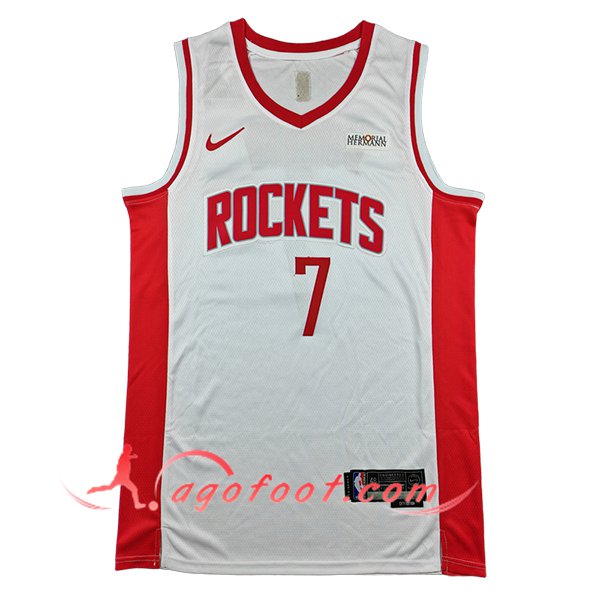 Maillot Houston Rockets (DURANT #7) 2025/26 Blanc/Rouge