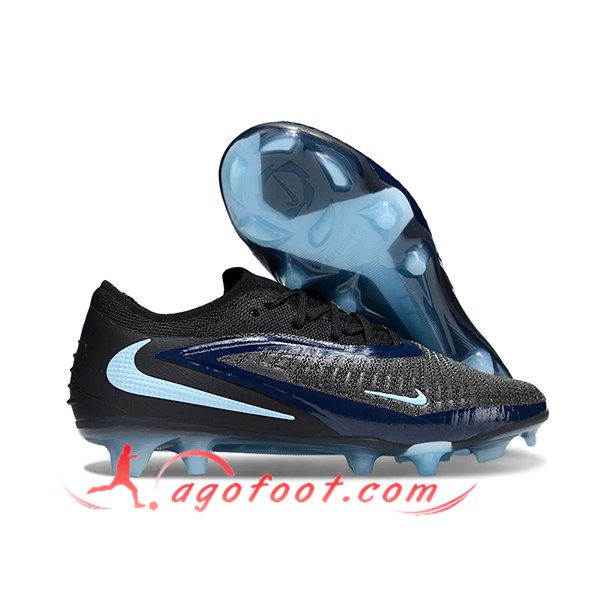 Nike Chaussures de Foot Phantom GX III Elite FG Noir/Bleu