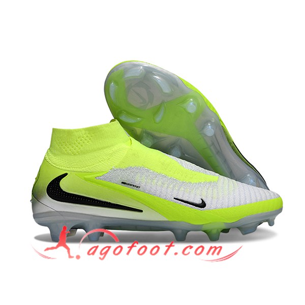 Nike Chaussures de Foot Phantom GX III Elite FG Vert/Gris/Noir