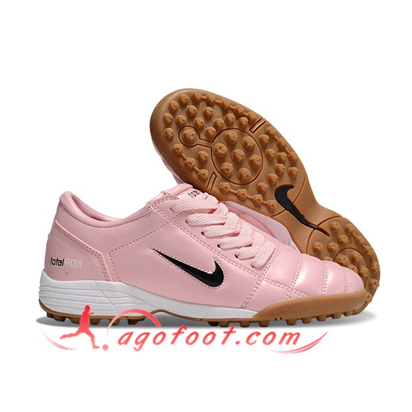 Nike Chaussures de Foot T90 TF Rose/Noir