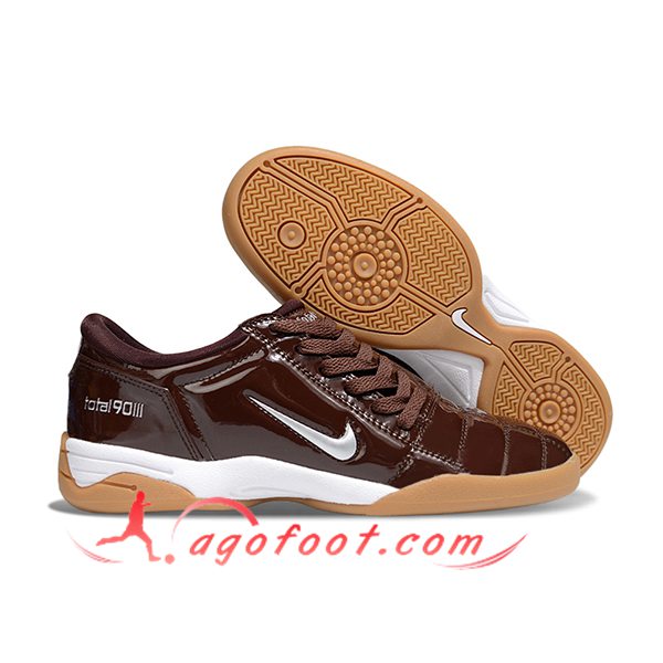 Nike Chaussures de Foot T90 IC Brun/Gris