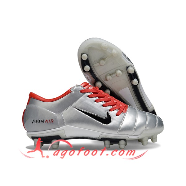 Nike Chaussures de Foot T90 FG Gris/Orange/Noir
