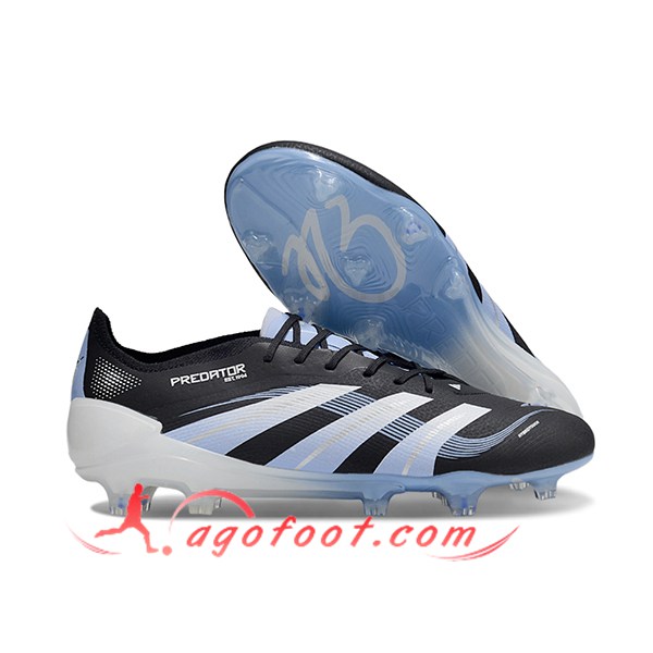 Adidas Chaussures de Foot 25 Predator Elite FG Noir/Bleu/Blanc