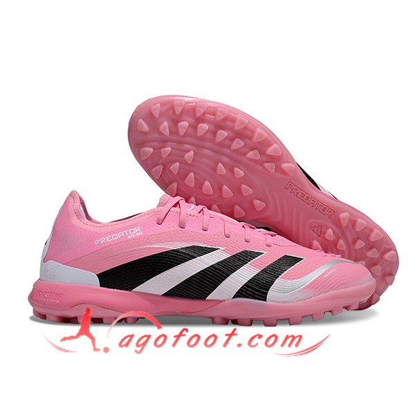 Adidas Chaussures de Foot PREDATOR 25 ELITE TF BOOT Rose/Blanc/Noir