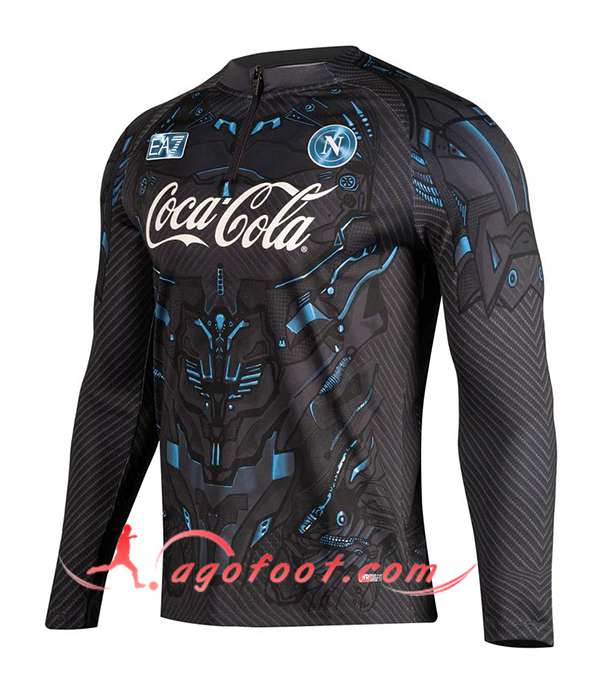 Sweatshirt Training SSC Naples Noir/Bleu 2025/2026