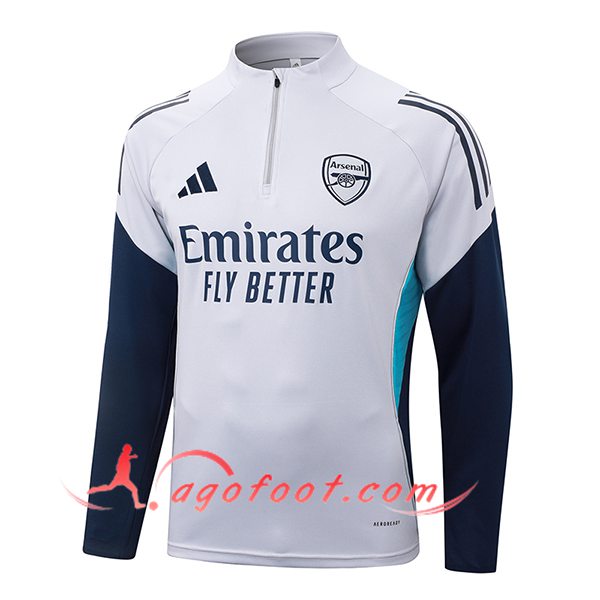 Sweatshirt Training Arsenal Gris/Bleu 2025/2026