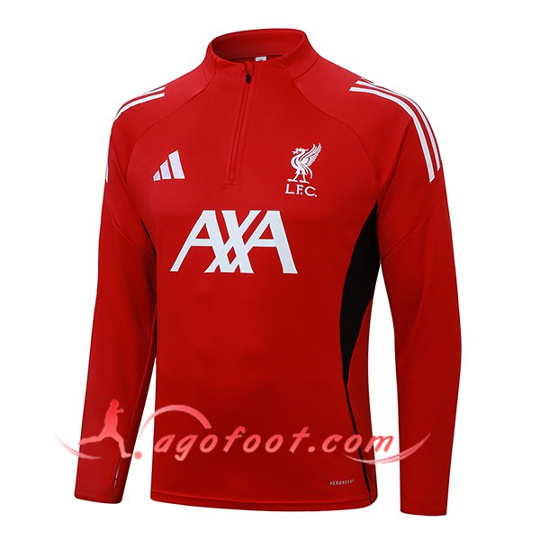 Sweatshirt Training FC Liverpool Rouge/Blanc/Noir 2025/2026