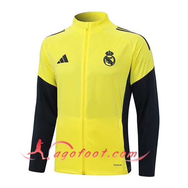 Veste Foot Real Madrid Jaune/Noir 2025/2026