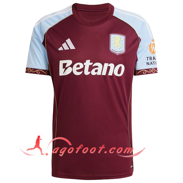 Nouveau Maillot de Foot Aston Villa Domicile 2025/2026