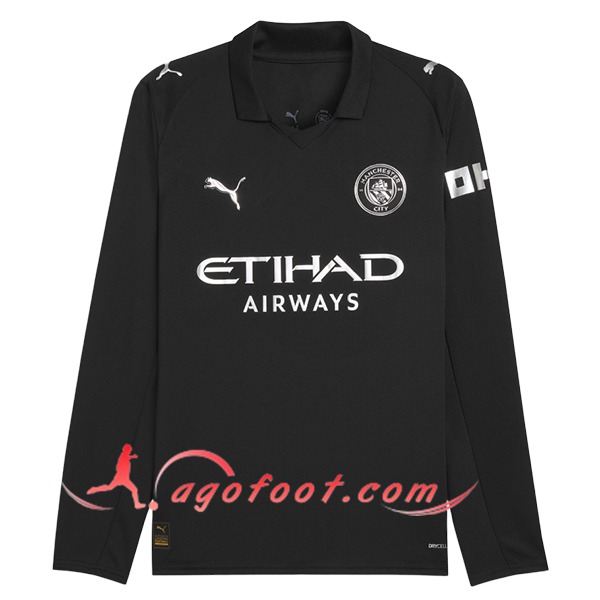 Nouveau Maillot de Foot Manchester City Exterieur Manches Longues 2025/2026