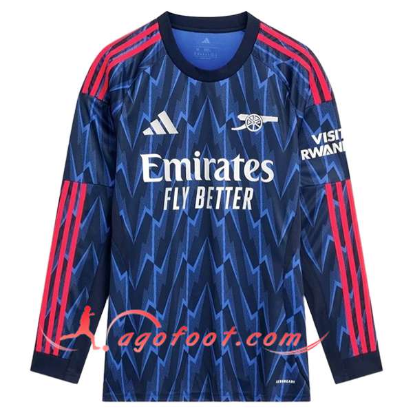 Nouveau Maillot de Foot Arsenal Exterieur Manches Longues 2025/2026