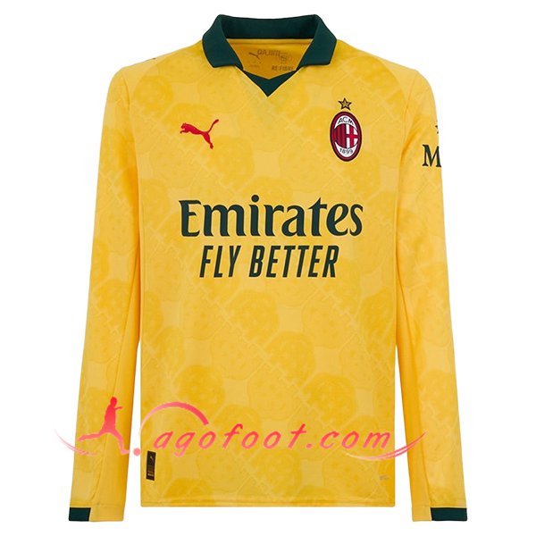 Nouveau Maillot de Foot Milan AC Third Manches Longues 2025/2026
