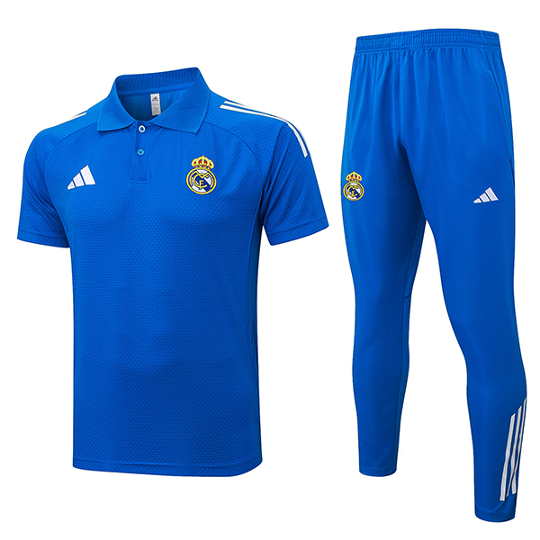 Ensemble Polo Foot Real Madrid Bleu/Blanc 2025/2026