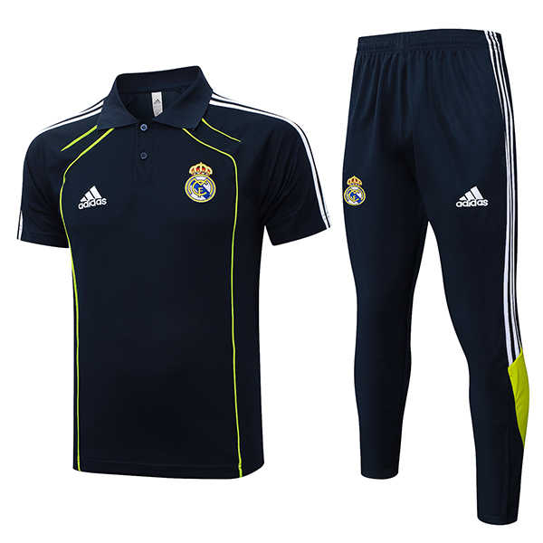 Ensemble Polo Foot Real Madrid Noir/Blanc/Vert 2025/2026