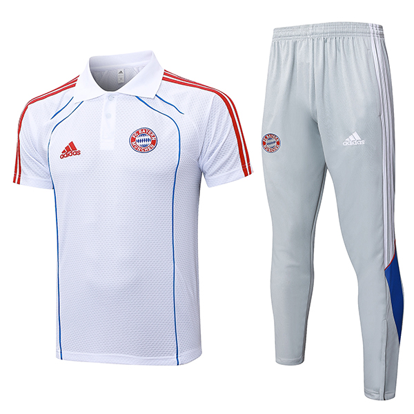 Ensemble Polo Foot Bayern Munich Blanc/Rouge/Bleu 2025/2026