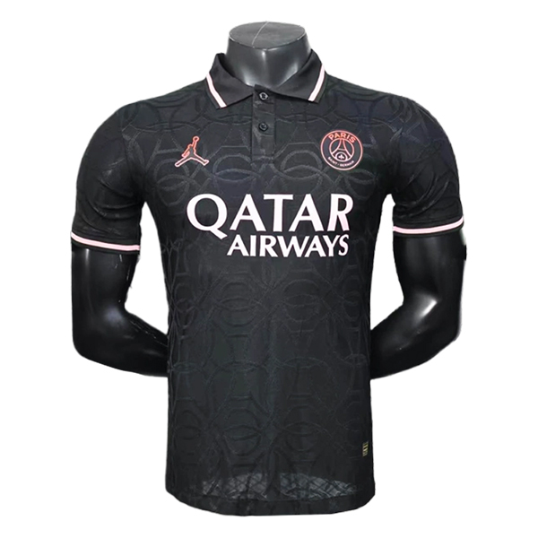 Polo Foot PSG Noir/Rose 2025/2026