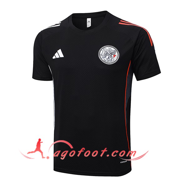 Training T-Shirts Ajax Noir/Blanc/Rouge 2025/2026