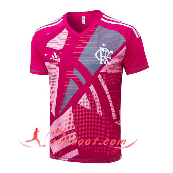 Training T-Shirts Flamengo Rose/Gris 2025/2026