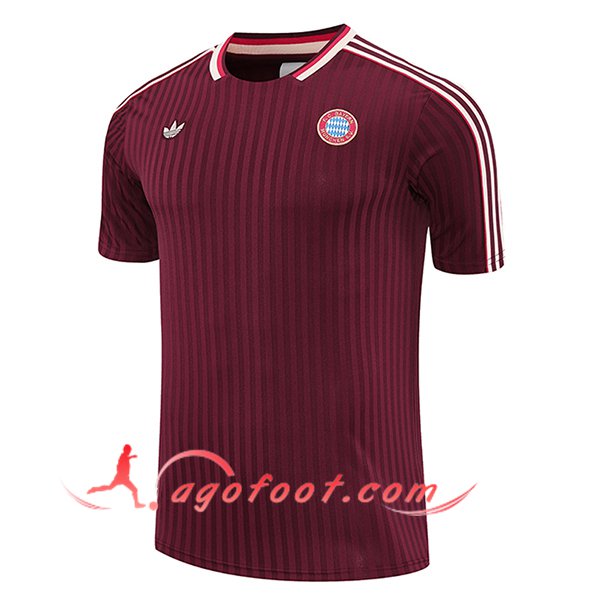 Training T-Shirts Bayern Munich Rouge/Blanc 2025/2026 -02