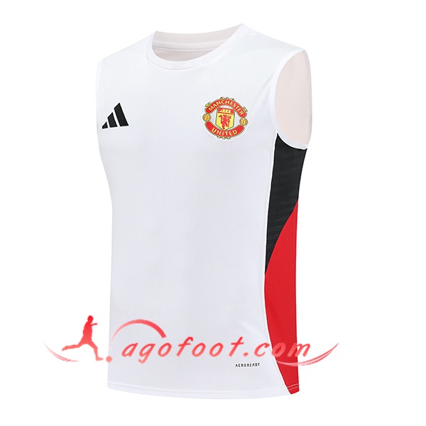 Training Debardeurs Manchester United Blanc/Noir/Rouge 2025/2026