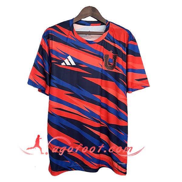 Training T-Shirts Universidad De Chile Rouge/Bleu 2025/2026
