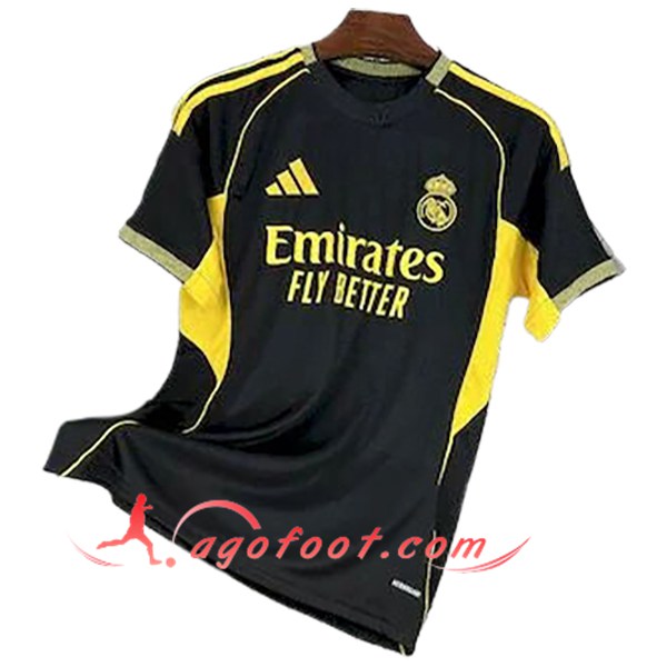 Training T-Shirts Real Madrid Noir/Jaune 2025/2026
