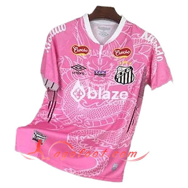 Training T-Shirts Santos Rose/Blanc 2025/2026