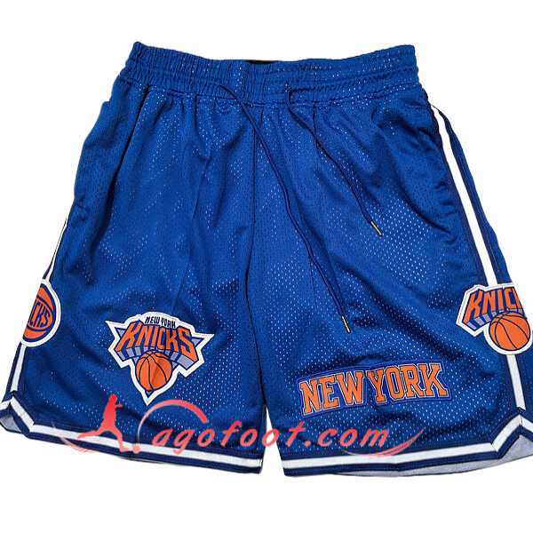 Shorts NBA New York Knicks 2025/26 Bleu/Orange