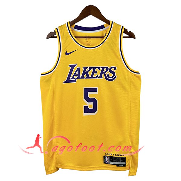 Maillot Los Angeles Lakers (AYTON #5) 2025/26 Jaune/Pourpre