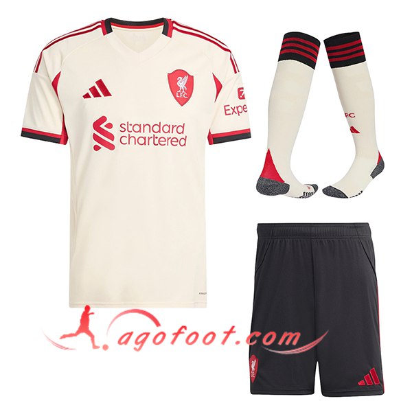 Ensemble Maillot FC Liverpool Exterieur (Short + Chaussettes) 2025/2026