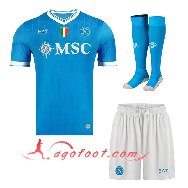 Ensemble Maillot SSC Naples Domicile (Short + Chaussettes) 2025/2026