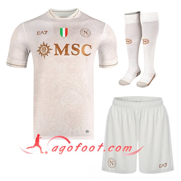 Ensemble Maillot SSC Naples Exterieur (Short + Chaussettes) 2025/2026