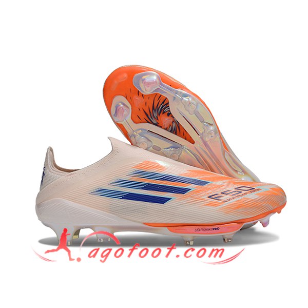 Adidas Chaussures de Foot F50+ FG Orange/Bleu