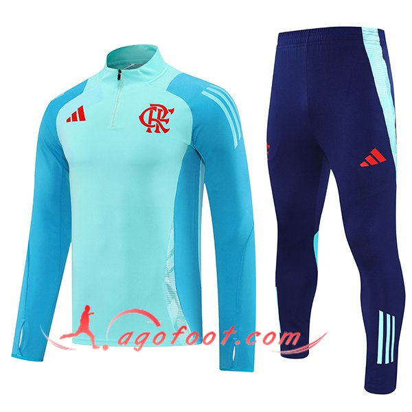 Ensemble Survetement de Foot Flamenco Vert/Bleu 2025/2026