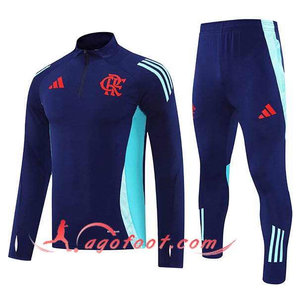 Ensemble Survetement de Foot Flamenco Bleu Royal 2025/2026 -02