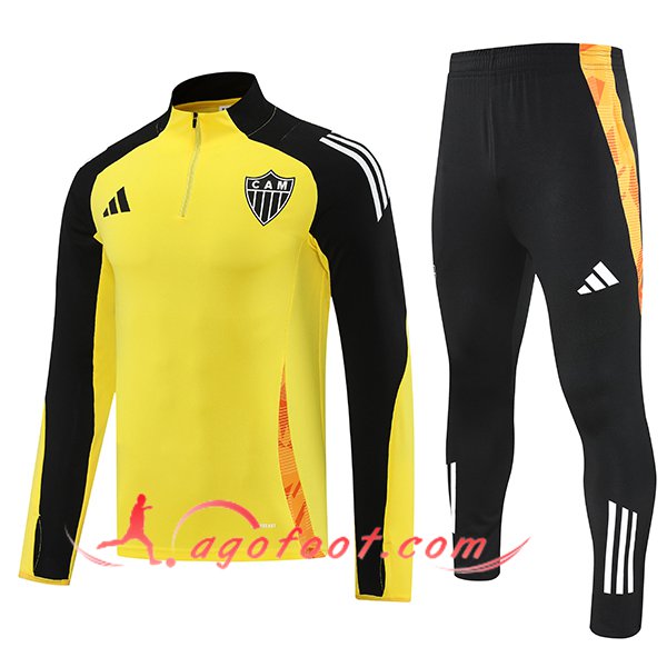 Ensemble Survetement de Foot Atletico Mineiro Jaune/Noir 2025/2026